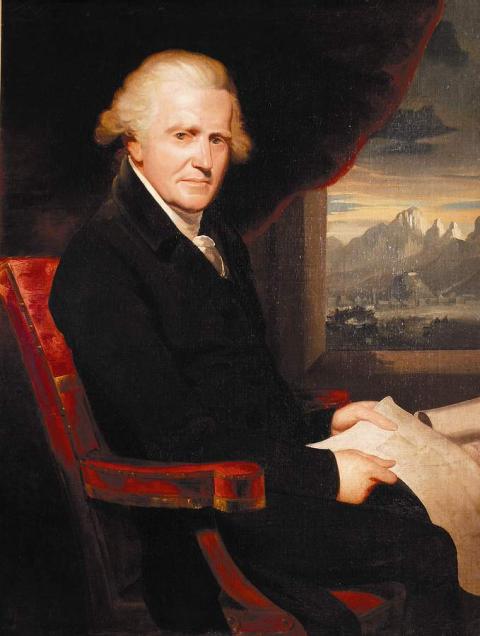Pasquale (de) Paoli, portrait par William Beechey, circa 1810 - source : WikiCommons