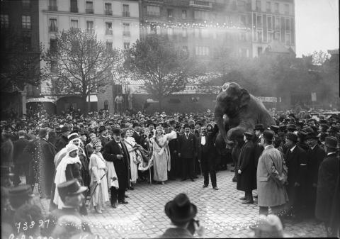 Le couronnement de la Reine de la Foire au pain d'épices, Agence Rol, 1922 - source : Gallica-BnF