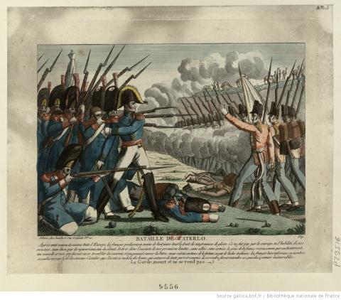 Bataille de Waterloo ; 1819 - source : Gallica-BnF