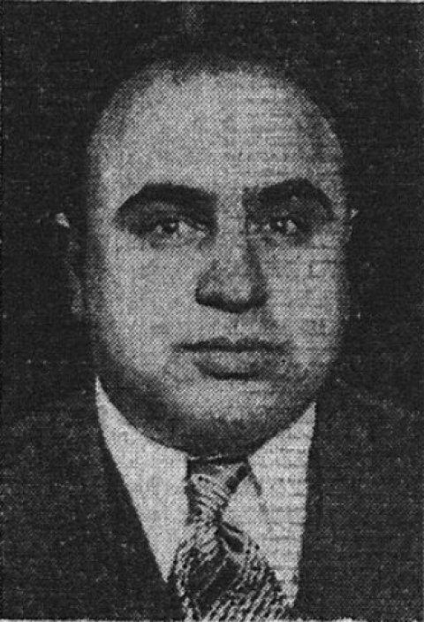 Al Capone dans Le Populaire, 1938 - source : RetroNews-BnF