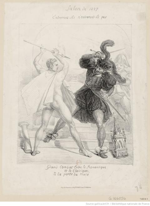 Caricature : Salon de 1827 [estampe] ; [s.n.] ; Imp. de Ducarme, Paris - source : Gallica-BnF