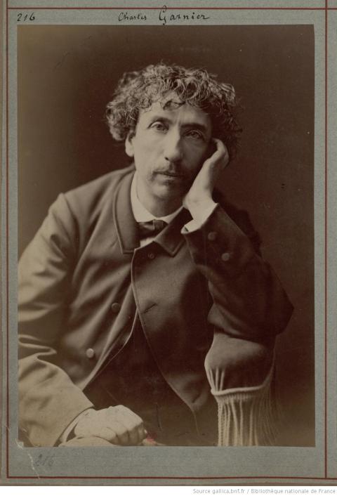 Charles Garnier ; photographie ; atelier Nadar ; 1900 - source : Gallica-BnF