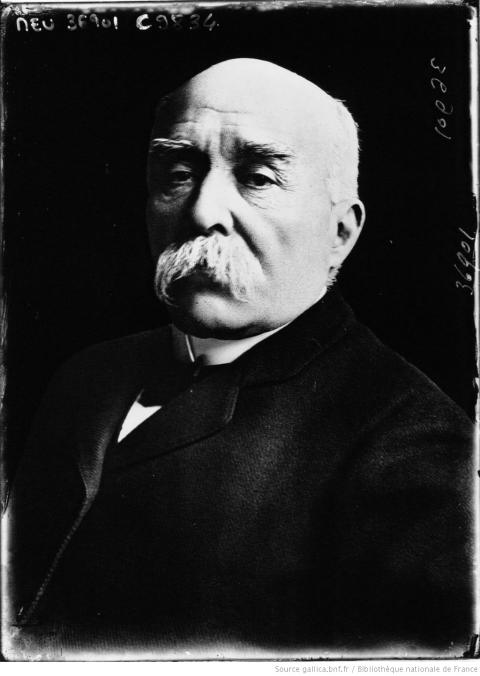 Clemenceau, photographie de presse, Agence Meurisse, Paris, 1913 - source ; Gallica-BnF