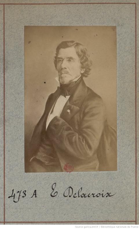 Eugène Delacroix, photographie, Atelier Nadar, Paris, 1910 - source : Gallica-BnF
