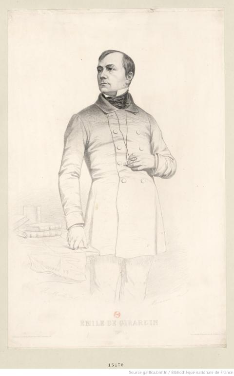 Émile de Girardin ; Monnin et Merle ; 1855 - source : Gallica-BnF