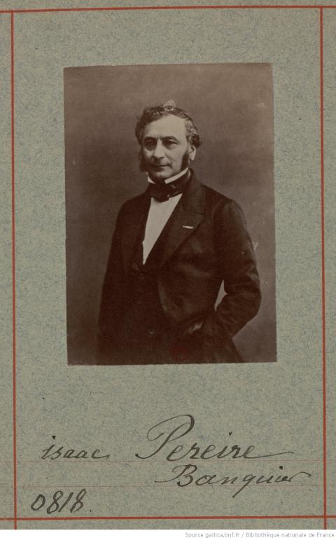 Isaac Pereire, photographie, Atelier Nadar, 1900 - source : Gallica-BnF