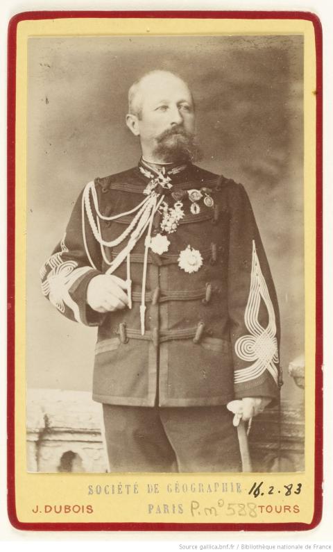 Le colonel Charles Sulpice Jules Chanoine ; J. Dubois ; photographie ; 1883 - source : Gallica-BnF