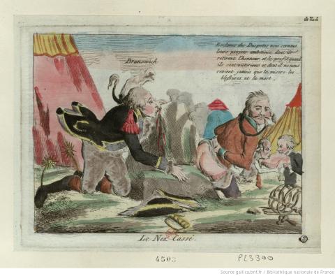 Le Nez cassé, estampe, 1792 - source : Gallica-BnF