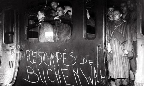 Retour des déportés de Buchenwald - source : AFP
