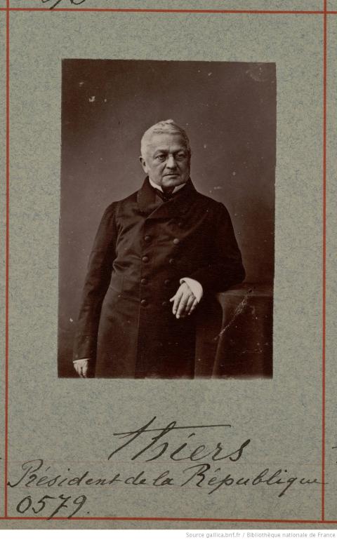 Thiers, président de la République ; Atelier Nadar ; 1900 - source : Gallica-BnF