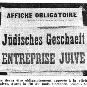 La promulgation du « statut des Juifs » par le régime de Vichy